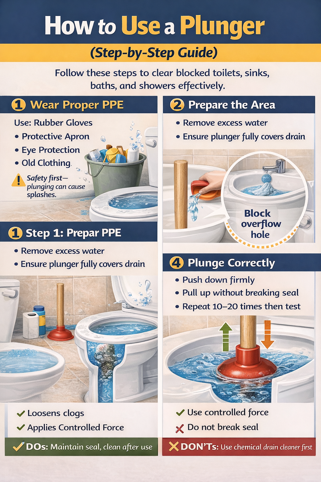 How to use a plunger guide