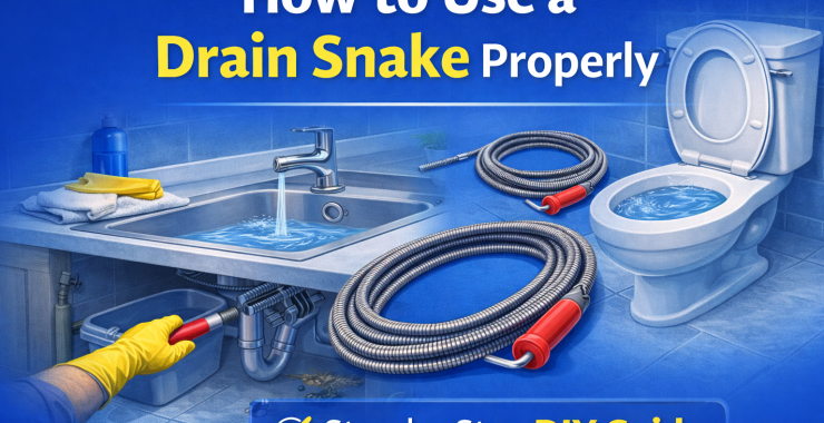 How to Use a Drain Snake Properly (Step-by-Step Guide)
