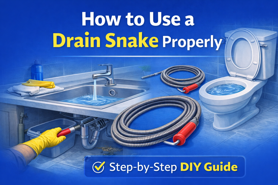 How to Use a Drain Snake Properly (Step-by-Step Guide)
